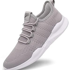 Mens Running Shoes Tennis Shoes Lightweight Walking Gym Sport Sneakers Grey